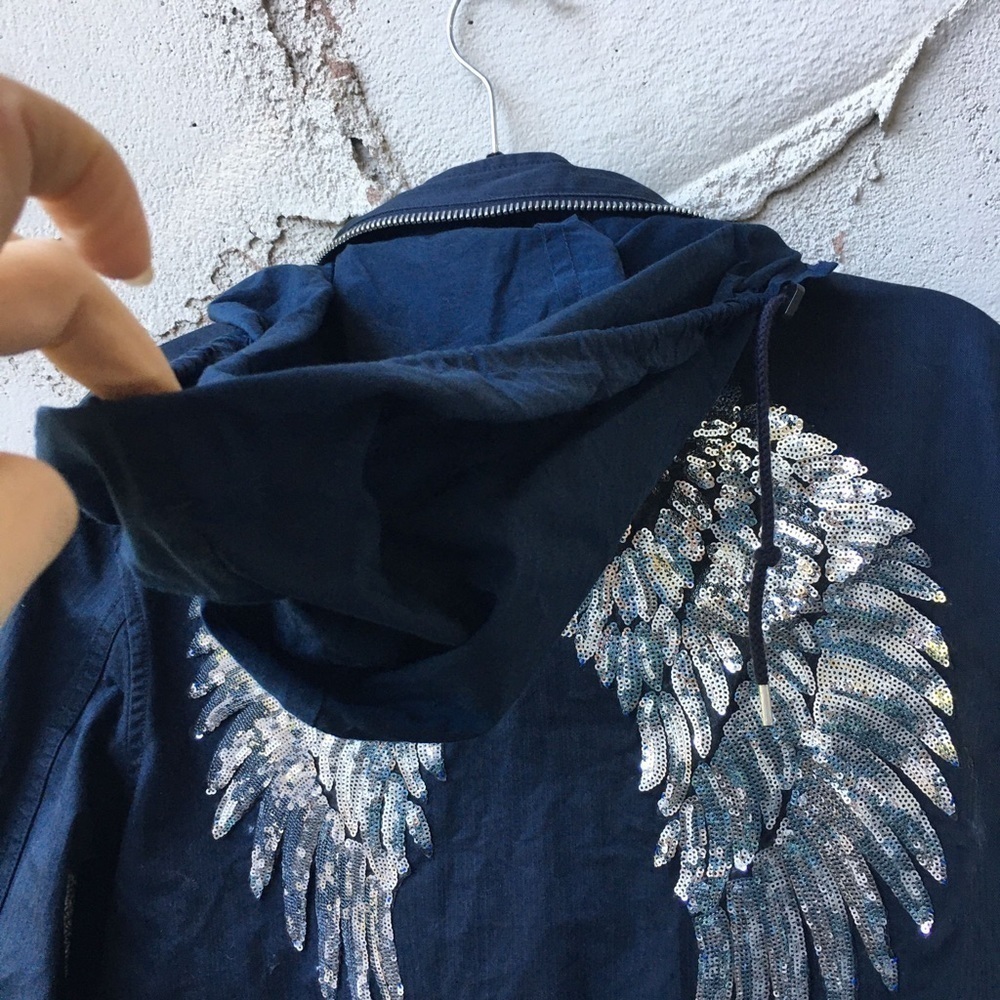 A.P.C Sequin Angel Wings Coat Size S - Picture 4 of 11